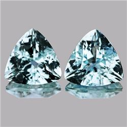 Natural Sky Blue Aquamarine Pair 7 mm - VVS