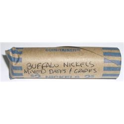 ROLL OF BUFFALO NICKELS 40 TOTAL *UNSEARCHED-MIXED* ROLL CAME OUT OF SAFE!!