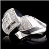 Image 2 : 18K White Gold 0.97ctw Diamond Ring
