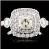 Image 1 : 18K White Gold 1.60ctw Diamond Ring