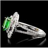 Image 3 : 18K White Gold 1.19ct Tsavorite & 0.62ct Diamond R