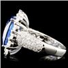 Image 3 : *GIA 18K Gold 9.28ct Sapphire & 2.70ctw Diam Ring