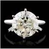 Image 1 : 18K White Gold 5.04ct Solitaire Diamond Ring