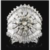 Image 1 : 18K White Gold 4.88ctw Diamond Ring