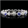 Image 2 : 18K White Gold 9.13ct Sapphire & 3.16ct Diamond Br