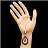 Image 3 : 18K Gold 5.58ct Ruby & 1.24ctw Diamond Pendant
