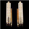 Image 2 : 14k Gold 0.83ctw Diamond Earrings