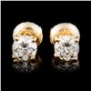 Image 1 : 14K Gold 0.72ctw Diamond Earrings