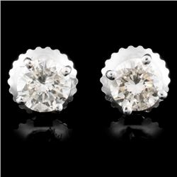 14K Gold 0.70ctw Diamond Earrings