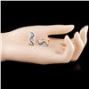 Image 2 : 14K Gold 0.76ctw Fancy Color Diamond Earrings