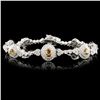 Image 1 : 18K Gold 3.81ctw Fancy Color Diamond Bracelet