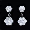Image 1 : 18K Gold 2.68ct Diamond Earrings