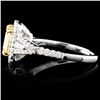 Image 3 : 18K Gold 1.90ctw Fancy Color Diamond Ring