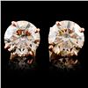 Image 1 : 14K Rose Gold 4.06ctw Stud Diamond Earrings