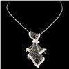 Image 2 : 14K Gold 2.69ctw Fancy Color Diamond Pendant