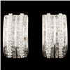 Image 1 : 18K Gold 2.27ctw Diamond Earrings