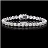 Image 1 : ^18k White Gold 9.00ct Diamond Tennis Bracelet