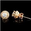 Image 2 : 14K Gold 1.28ctw Diamond Earrings
