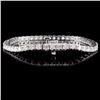 Image 2 : 14K White Gold 4.00ctw Diamond Bracelet