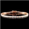 Image 1 : 14K Gold 5.20ctw Diamond Bracelet
