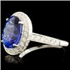 Image 2 : 18K Gold 3.91ct Tanzanite & 1.07ctw Diamond Ring