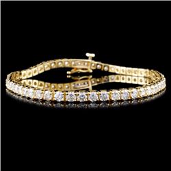 14K Gold 4.52ctw Diamond Bracelet