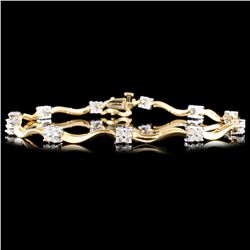 14K Gold 1.00ctw Diamond Bracelet