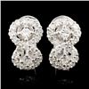 Image 1 : 18K Gold 1.63ctw Diamond Earrings