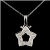 Image 1 : 18K Gold 0.62ctw Diamond Pendant