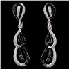 Image 1 : 14K White Gold 1.07ctw Fancy Diamond Earrings