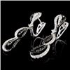 Image 2 : 14K White Gold 1.07ctw Fancy Diamond Earrings