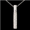 Image 1 : 14K Gold 0.88ctw Diamond Pendant