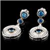 Image 2 : 14K Gold 0.88ctw Fancy Diamond Earrings