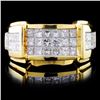 Image 1 : 18K Yellow Gold 1.86ctw Diamond Ring