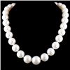 Image 1 : 18K Gold 14-16MM Pearl Clasp Necklace