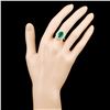Image 4 : 14K Gold 3.88ct Emerald & 1.00ctw Diamond Ring