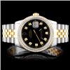 Image 1 : Rolex YG/SS DateJust Men's 1.00ct Diamond Watch