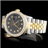 Image 2 : Rolex YG/SS DateJust Men's 1.00ct Diamond Watch