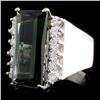 Image 2 : 14K Gold 4.01ct Tourmaline & 0.48ctw Diamond Ring