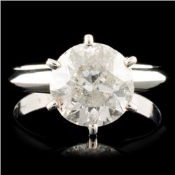 14K Gold 2.56ct Solitaire Diamond Ring