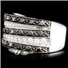 Image 2 : 14K Gold 0.85ctw Fancy Color Diamond Ring