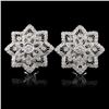 Image 1 : 18K White Gold 1.24ct Diamond Earrings