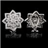 Image 2 : 18K White Gold 1.24ct Diamond Earrings
