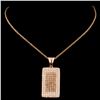 Image 2 : 14K Gold 1.00ctw Fancy Diamond Pendant