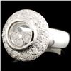 Image 2 : 18K Gold 1.60ctw Chopard Style Diamond Ring