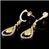 Image 2 : 14K Gold 0.33ctw Fancy Diamond Earrings