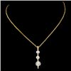 Image 2 : 14K Gold 0.25ctw Diamond Pendant