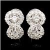 Image 1 : 18K Gold 1.63ctw Diamond Earrings