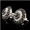 Image 2 : 14K Gold 1.78ctw Fancy Diamond Earrings