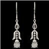 Image 1 : 14K Gold 1.67ctw Diamond Earrings